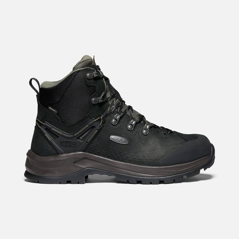 Keen Wild Sky Waterproof Wanderstiefel Herren DE-54086 Black/Dusty Olive - Keen Herrenschuhe Schwarz